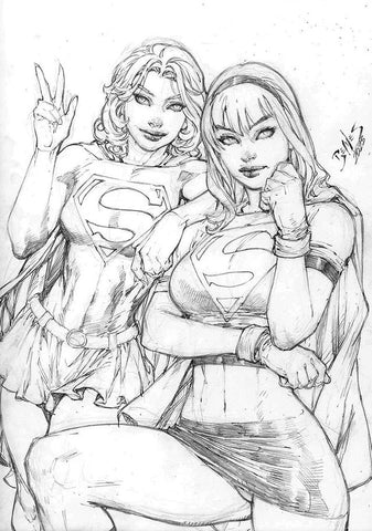 2 Supergirls by Ed Benes