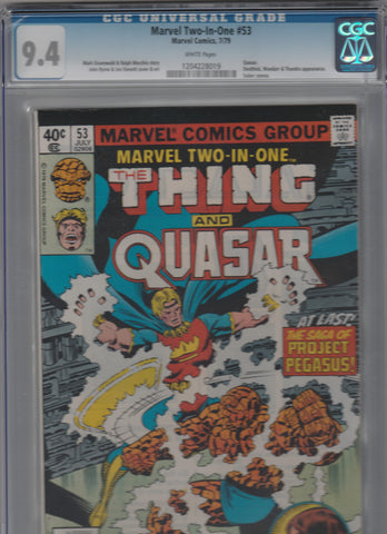 Marvel Two In One 53 CGC 9.4