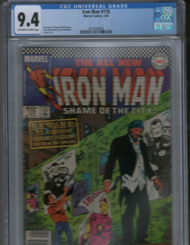 Iron Man 178 CGC 9.4