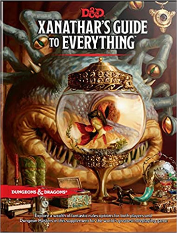 D & D Dungeons and Dragons Xanathar's Guide to Everything.