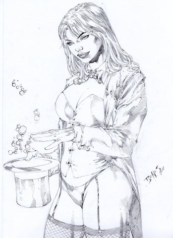 Zatanna with a hat by Ed Benes