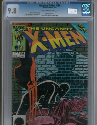 Uncanny X Men 196 CGC 9.8