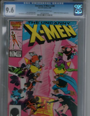Uncanny X Men 208 CGC 9.6