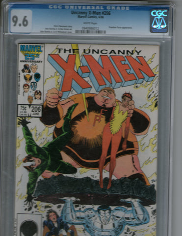Uncanny X Men 206 CGC 9.6