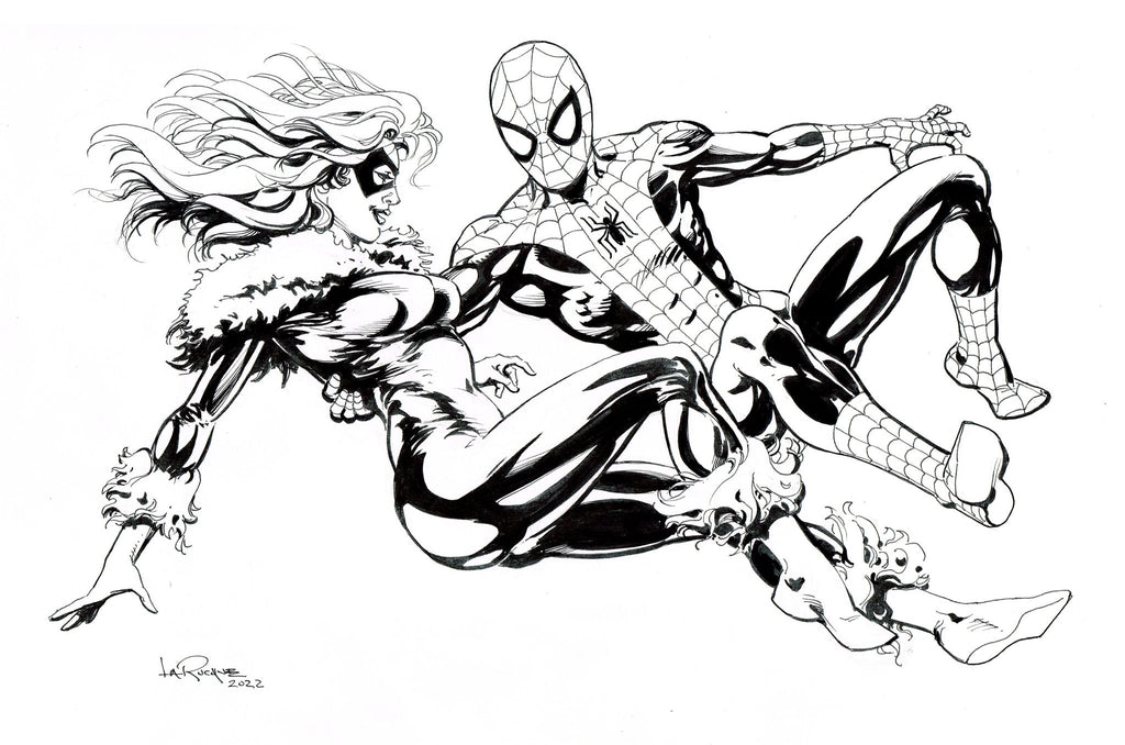 Spider-Man and Black Cat by Greg Larocque