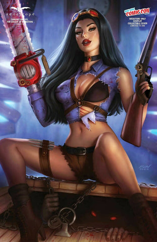 Van Helsing vs the League of Monsters variant cover